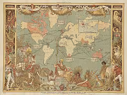 256px-Imperial Federation, map of the world showing the extent of the British Empire in 1886